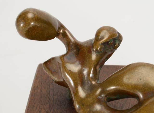 Small Bronze Sculpture After Henry Moore