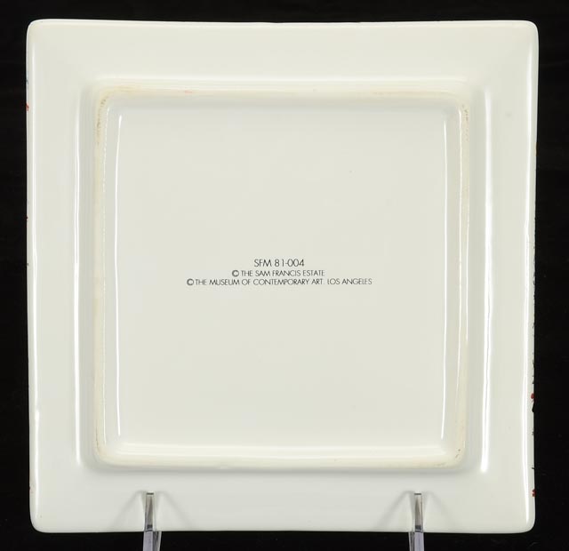 Sam Francis Limited Edition Ceramic Plates