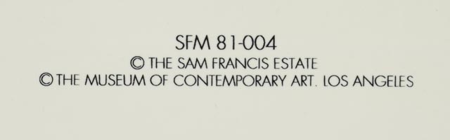 Sam Francis Limited Edition Ceramic Plates