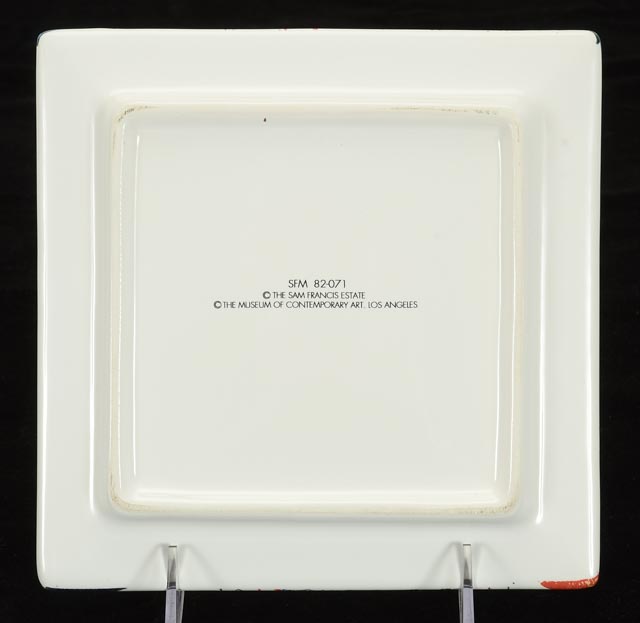 Sam Francis Limited Edition Ceramic Plates