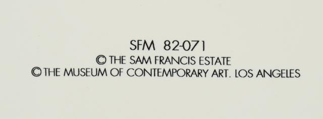 Sam Francis Limited Edition Ceramic Plates