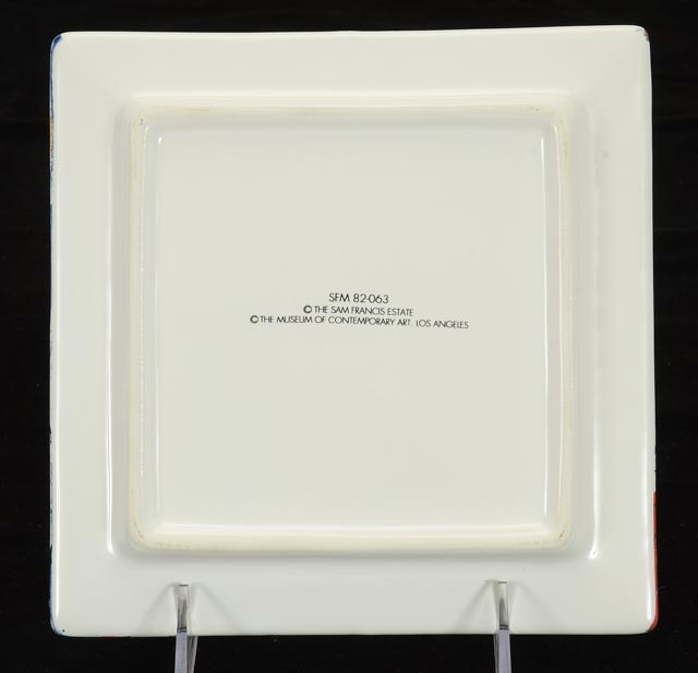 Sam Francis Limited Edition Ceramic Plates