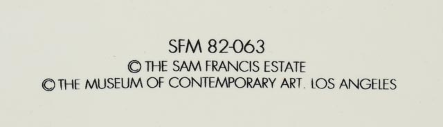 Sam Francis Limited Edition Ceramic Plates