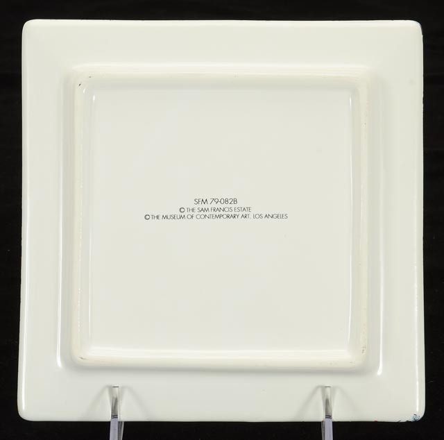 Sam Francis Limited Edition Ceramic Plates