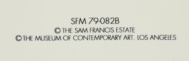 Sam Francis Limited Edition Ceramic Plates