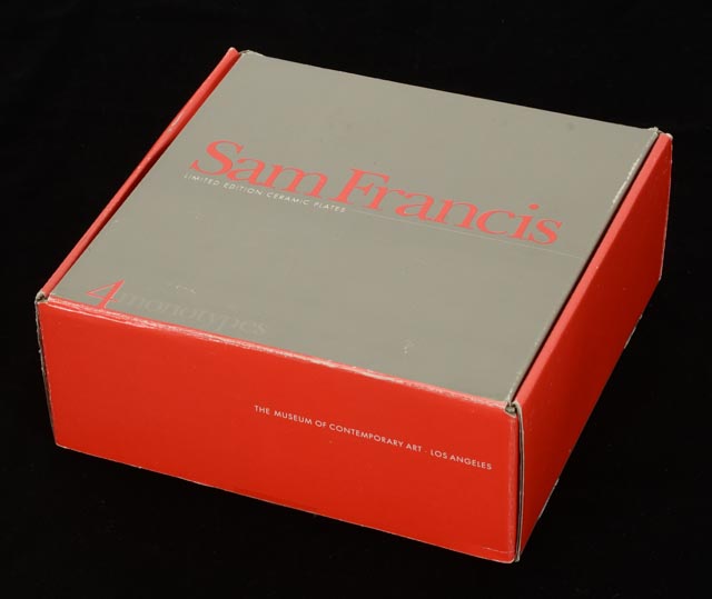 Sam Francis Limited Edition Ceramic Plates