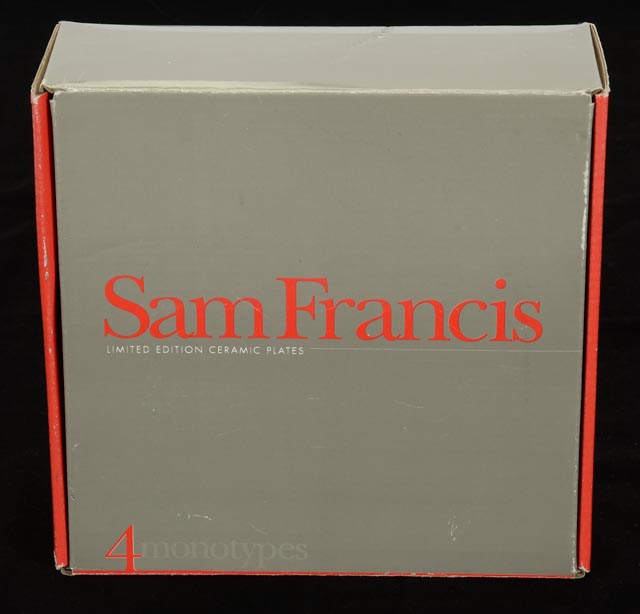 Sam Francis Limited Edition Ceramic Plates