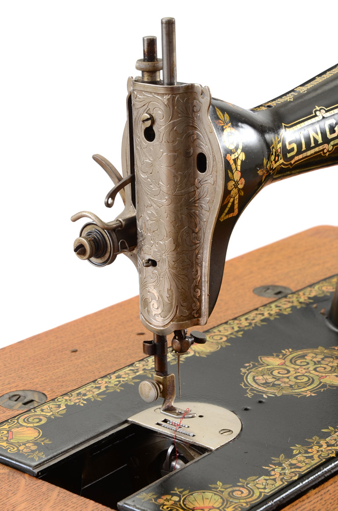 Singer Oak and Cast Iron Sewing Machine