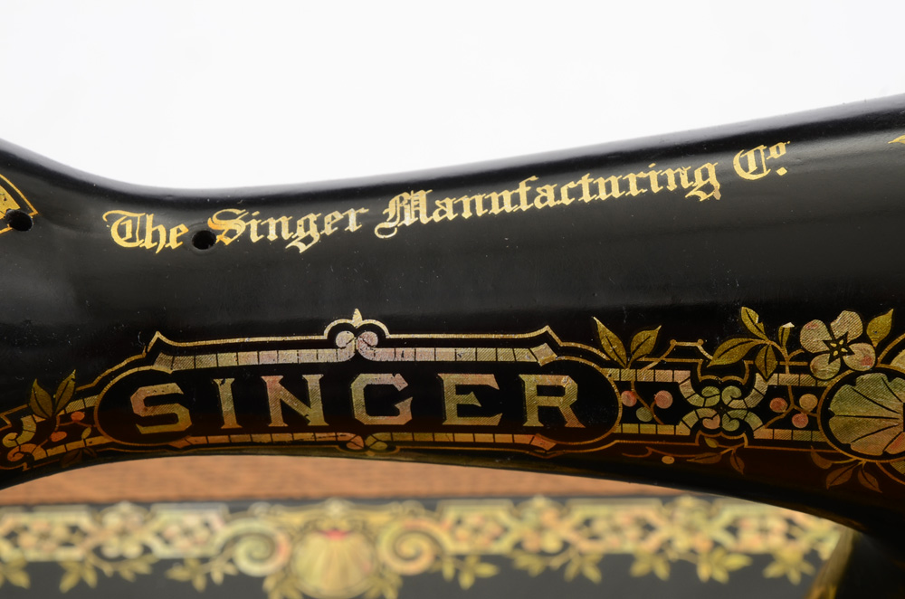 Singer Oak and Cast Iron Sewing Machine