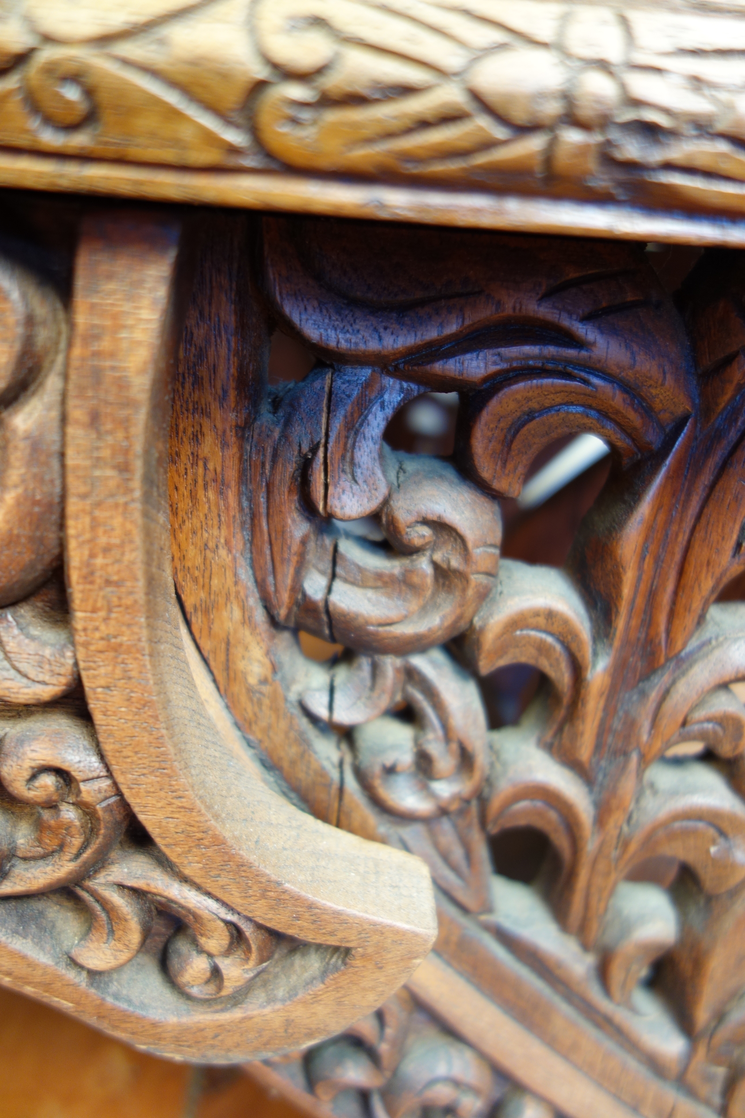 Solid Teak "Howdah" Elephant Chair circa 1950s