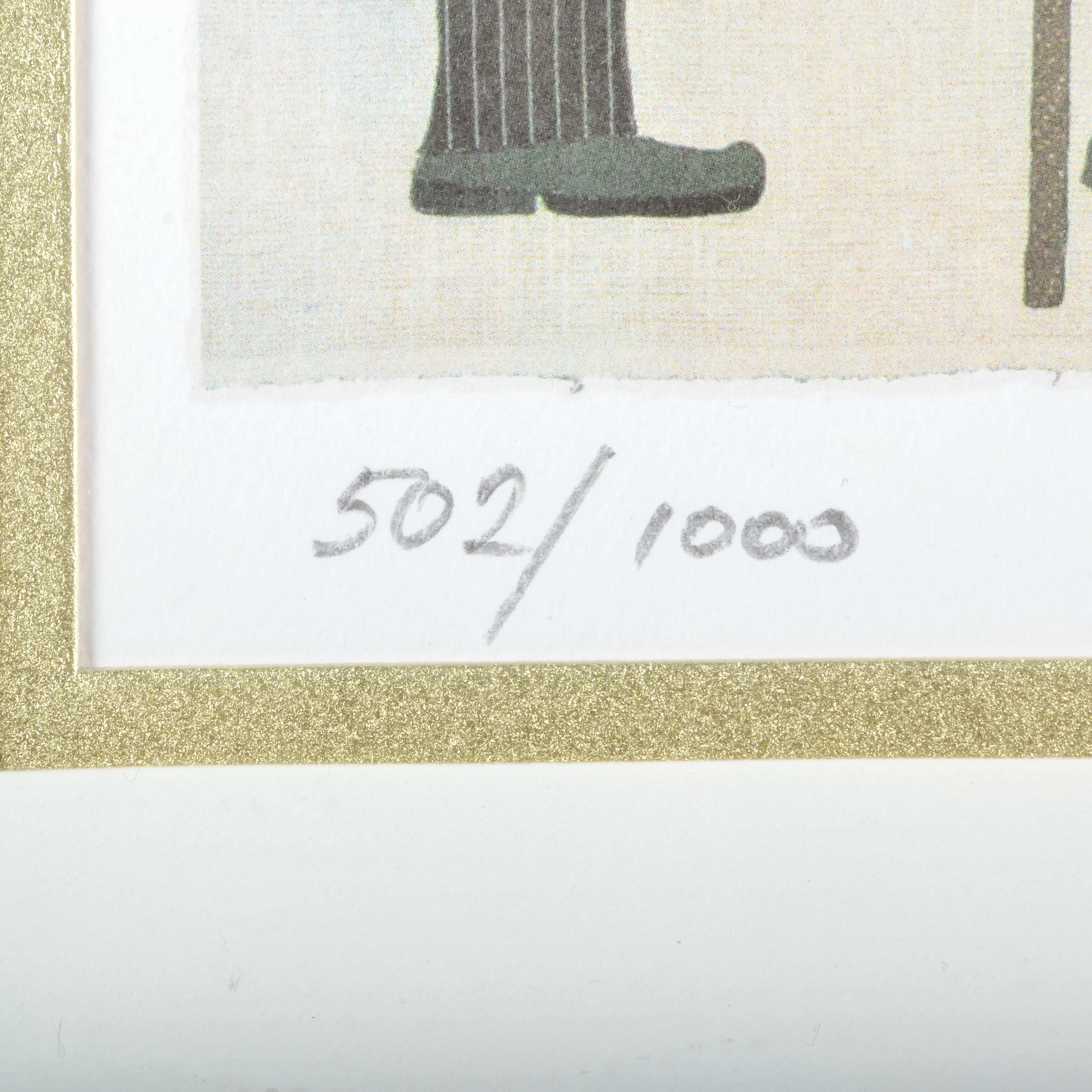 Limited Edition Signed and Framed Jovan Obican "Chuppah Wedding" Lithograph