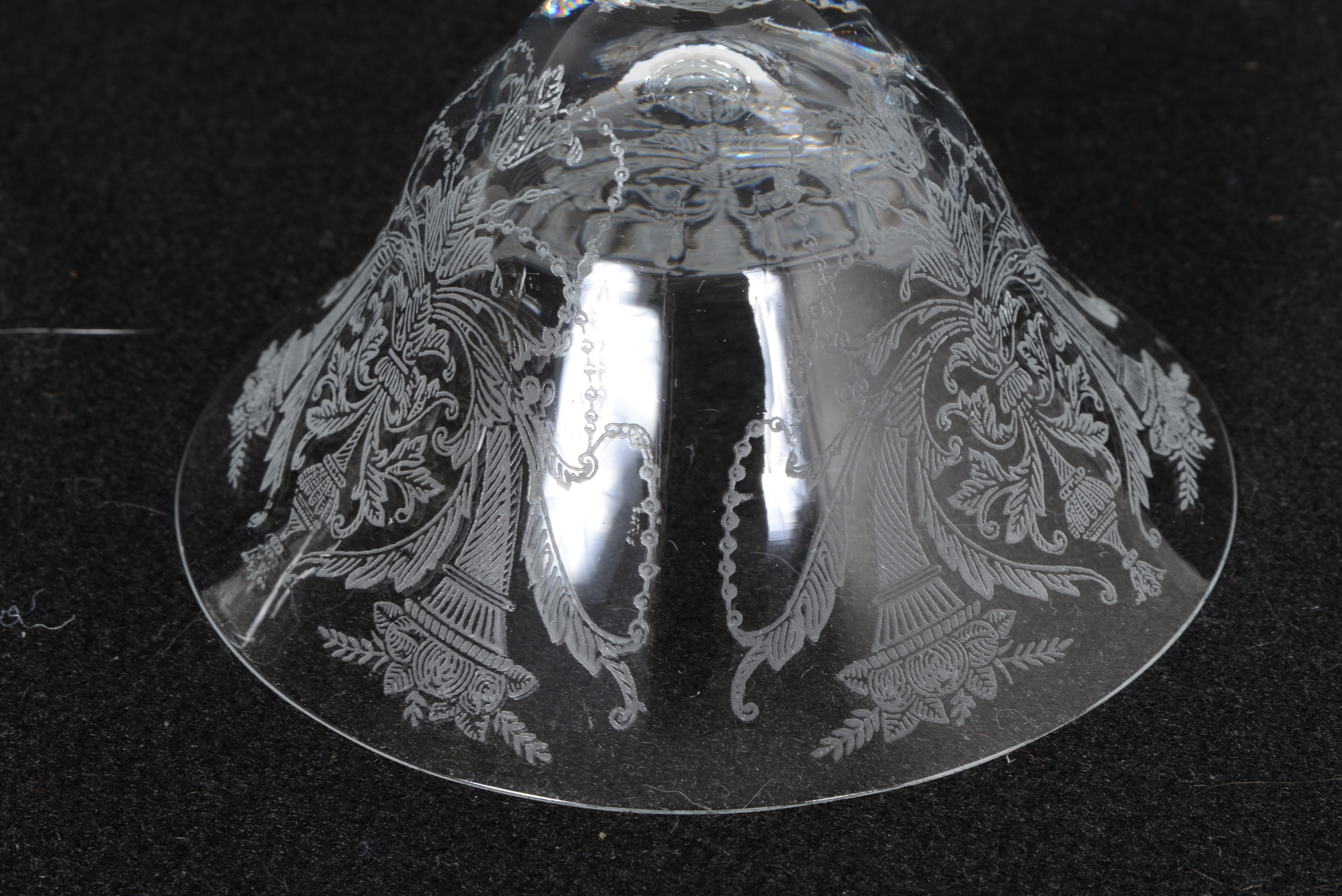 Trio of Depression Glass Stemware Pieces