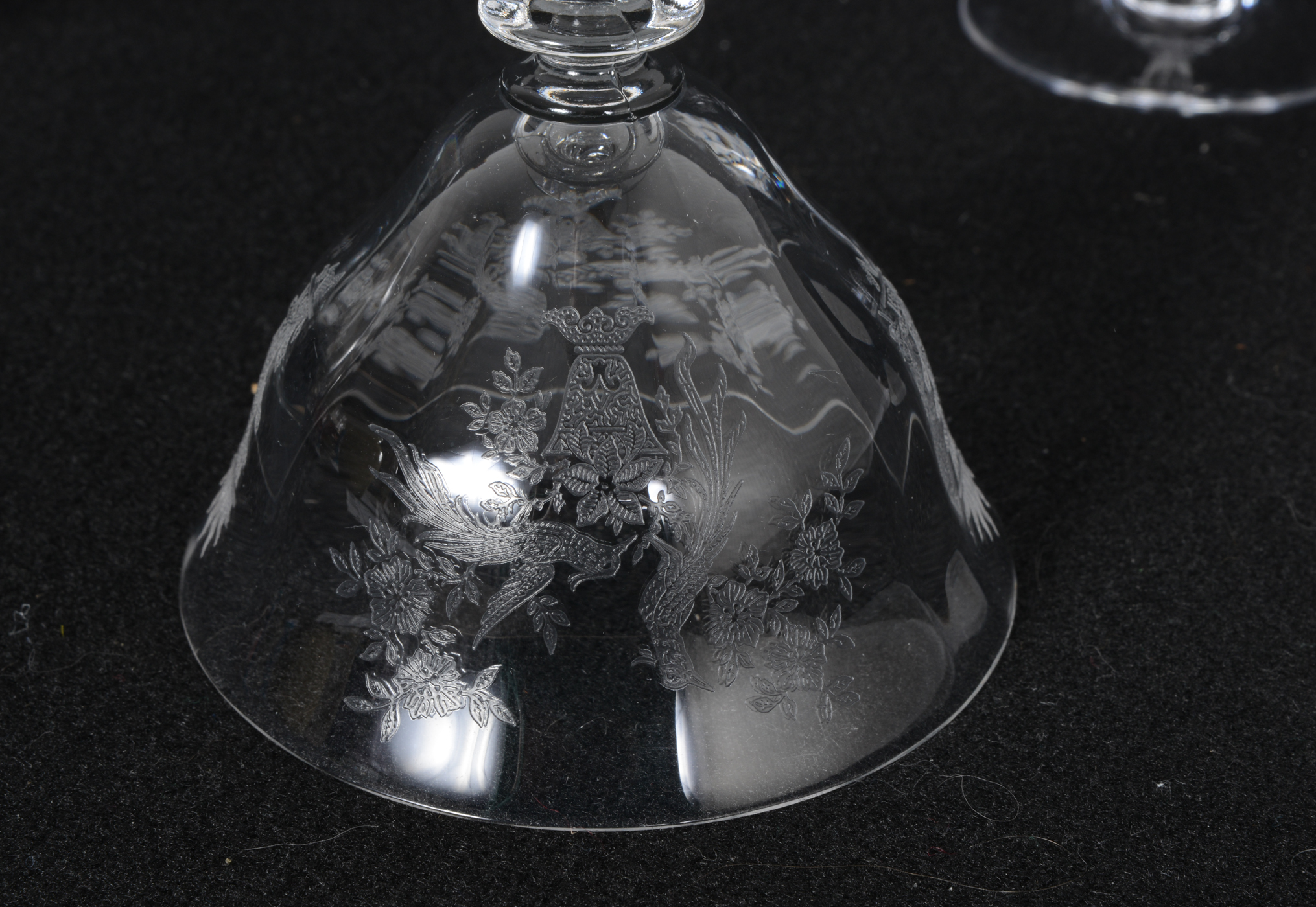 Trio of Depression Glass Stemware Pieces