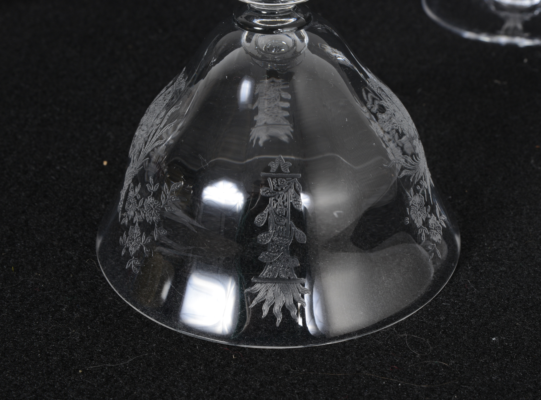 Trio of Depression Glass Stemware Pieces