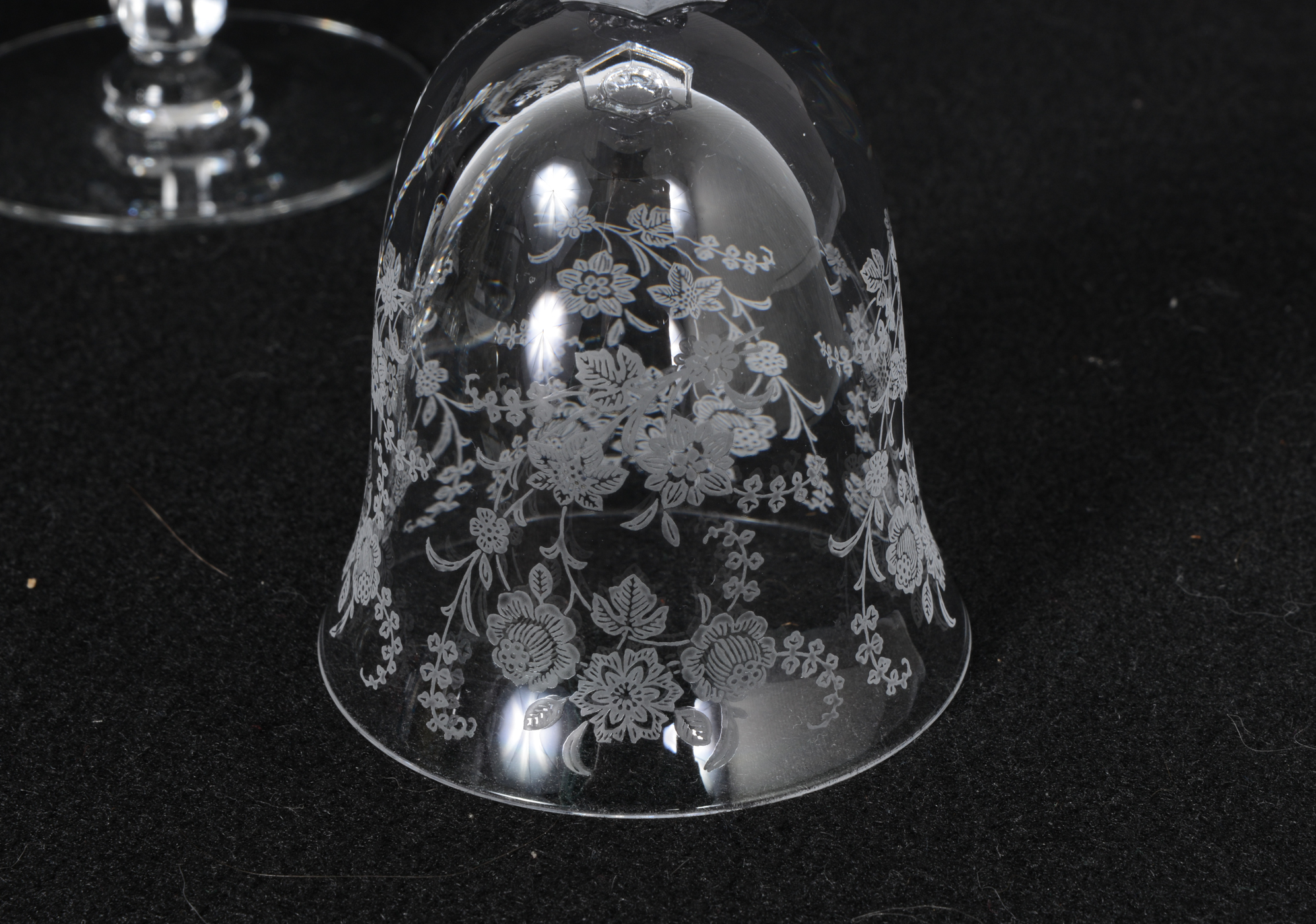 Trio of Depression Glass Stemware Pieces