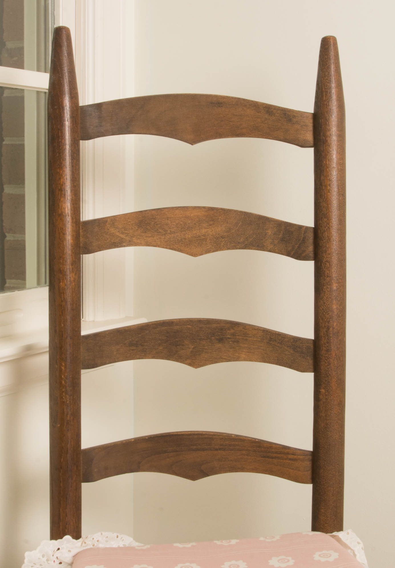 Vintage Ladderback Rush Seat Chair