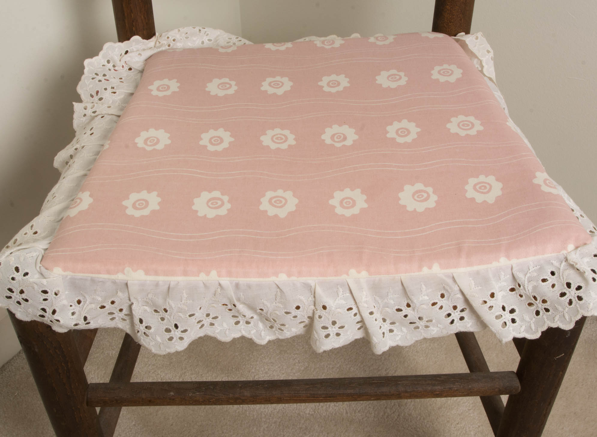 Vintage Ladderback Rush Seat Chair