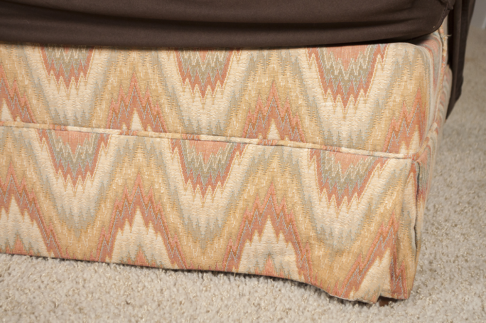 Sleeper Sofa with Microsuede Slipcover and Matching Cowhide Pillows