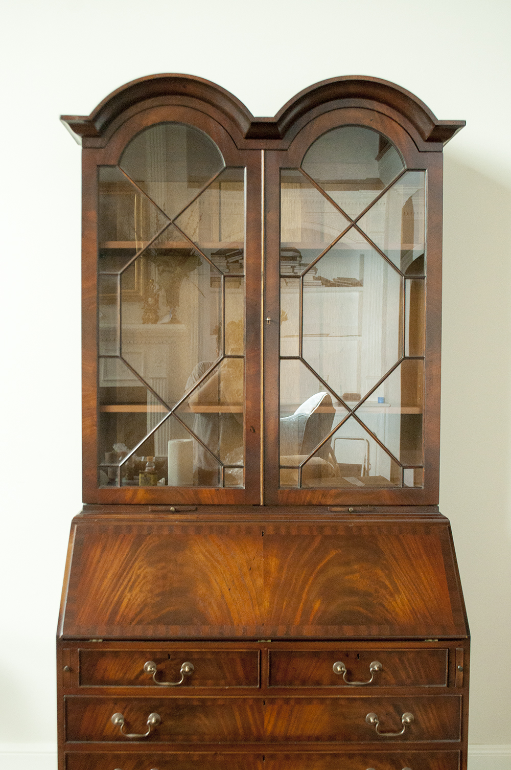 English Made Mahogany Reprodux Bevan Funnell Secretary