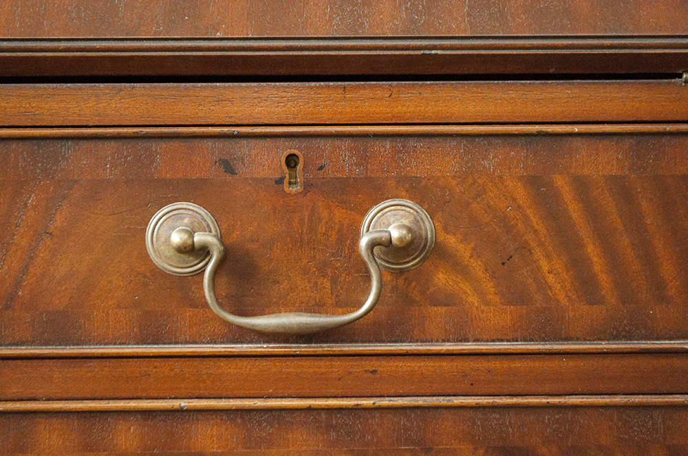 English Made Mahogany Reprodux Bevan Funnell Secretary