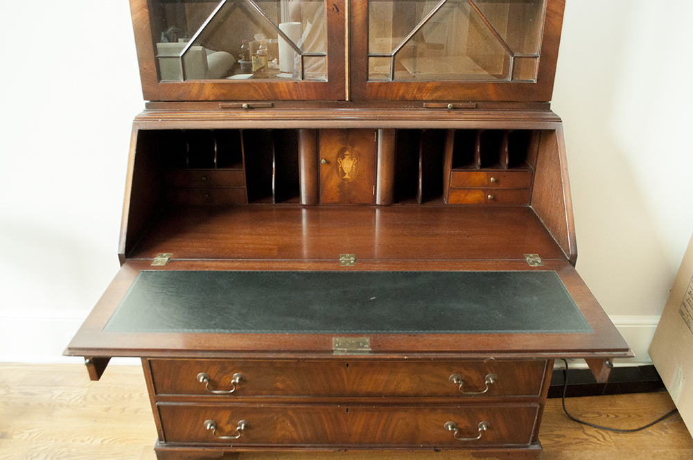 English Made Mahogany Reprodux Bevan Funnell Secretary