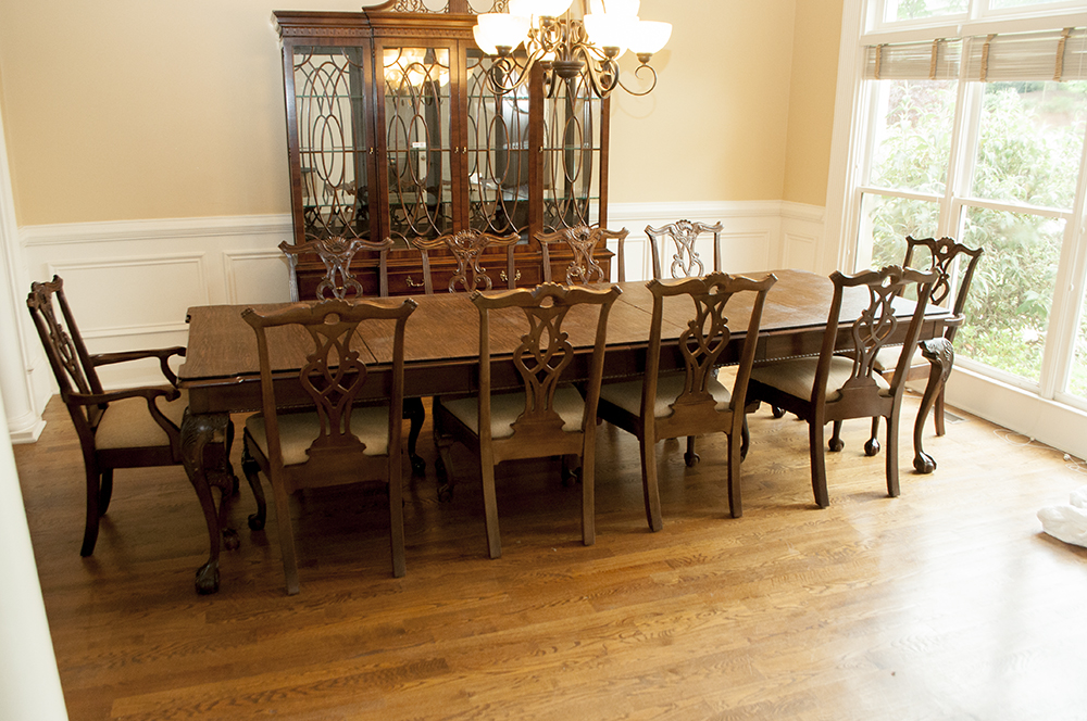 Henredon Rittenhouse Square Collection Dining Table with Matching Dining Chairs