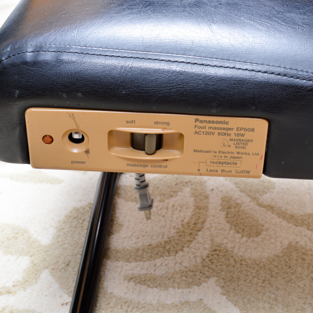 Panasonic Massage Lounger and Foot Massager in Black