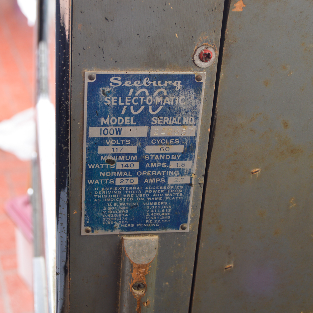 1950s Seeburg Select-O-Matic 100 Jukebox