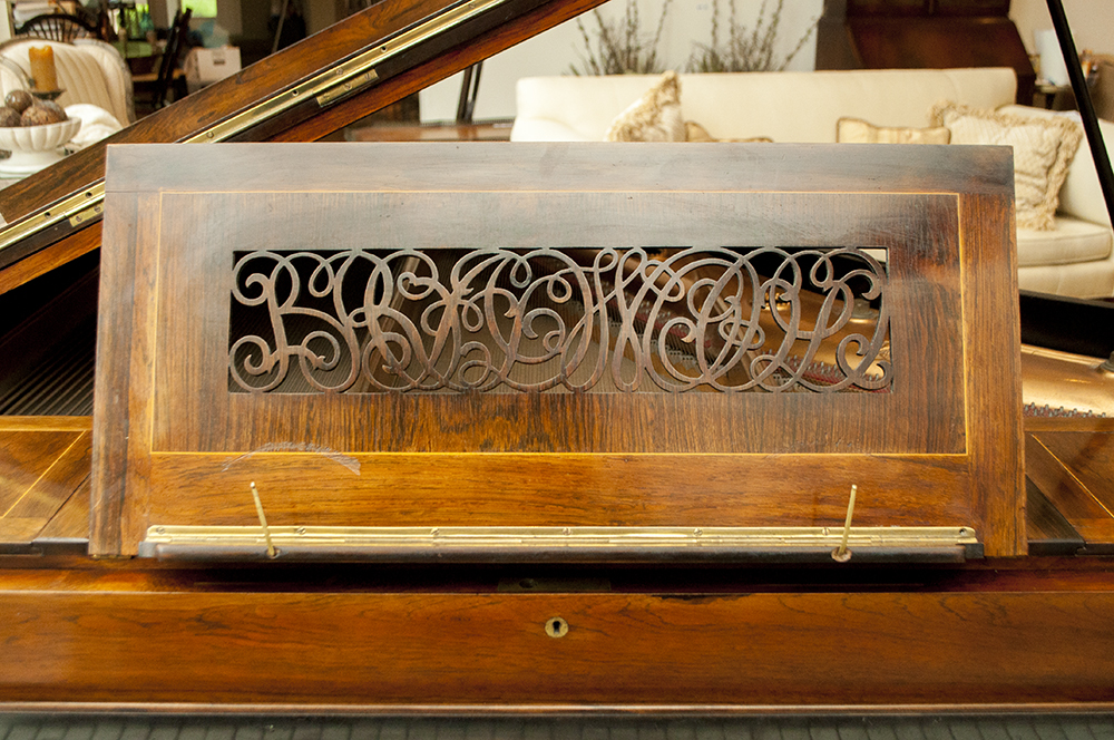 Rare 1897 Broadwood & Sons Grand Piano with Piano Bench