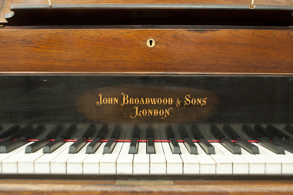 Rare 1897 Broadwood & Sons Grand Piano with Piano Bench