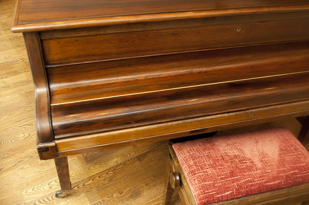 Rare 1897 Broadwood & Sons Grand Piano with Piano Bench