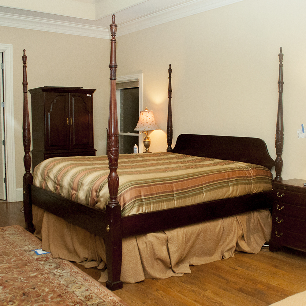 Mahogany Four Poster King-Size Bed