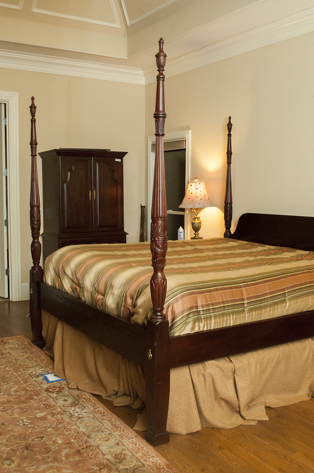 Mahogany Four Poster King-Size Bed