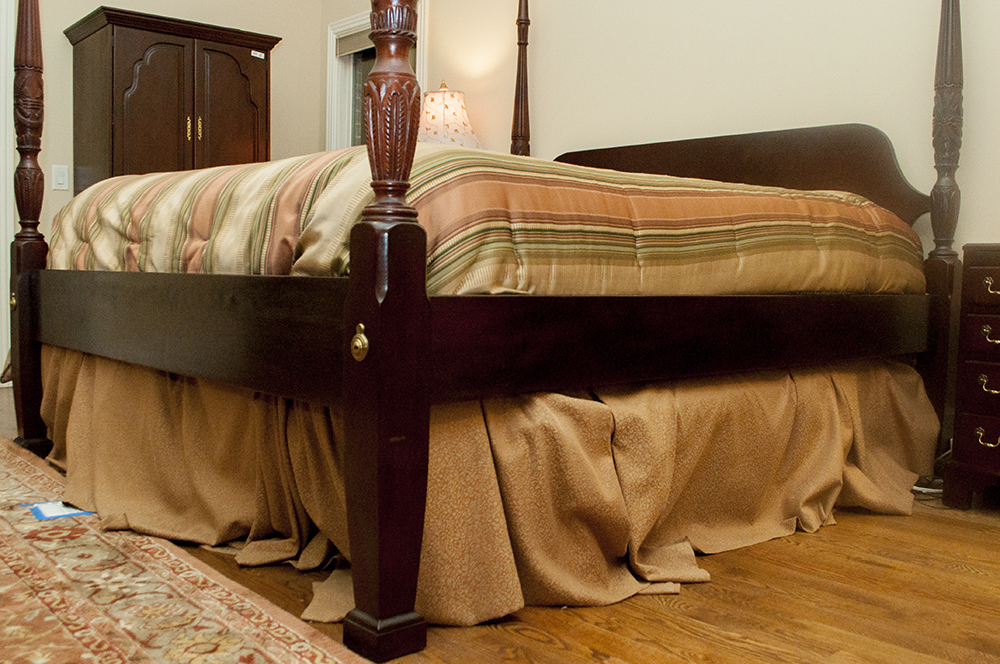 Mahogany Four Poster King-Size Bed