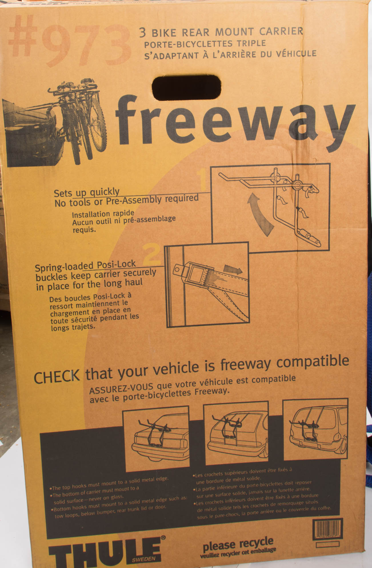 Thule Freeway Three Bike Rear Mount Bike Carrier