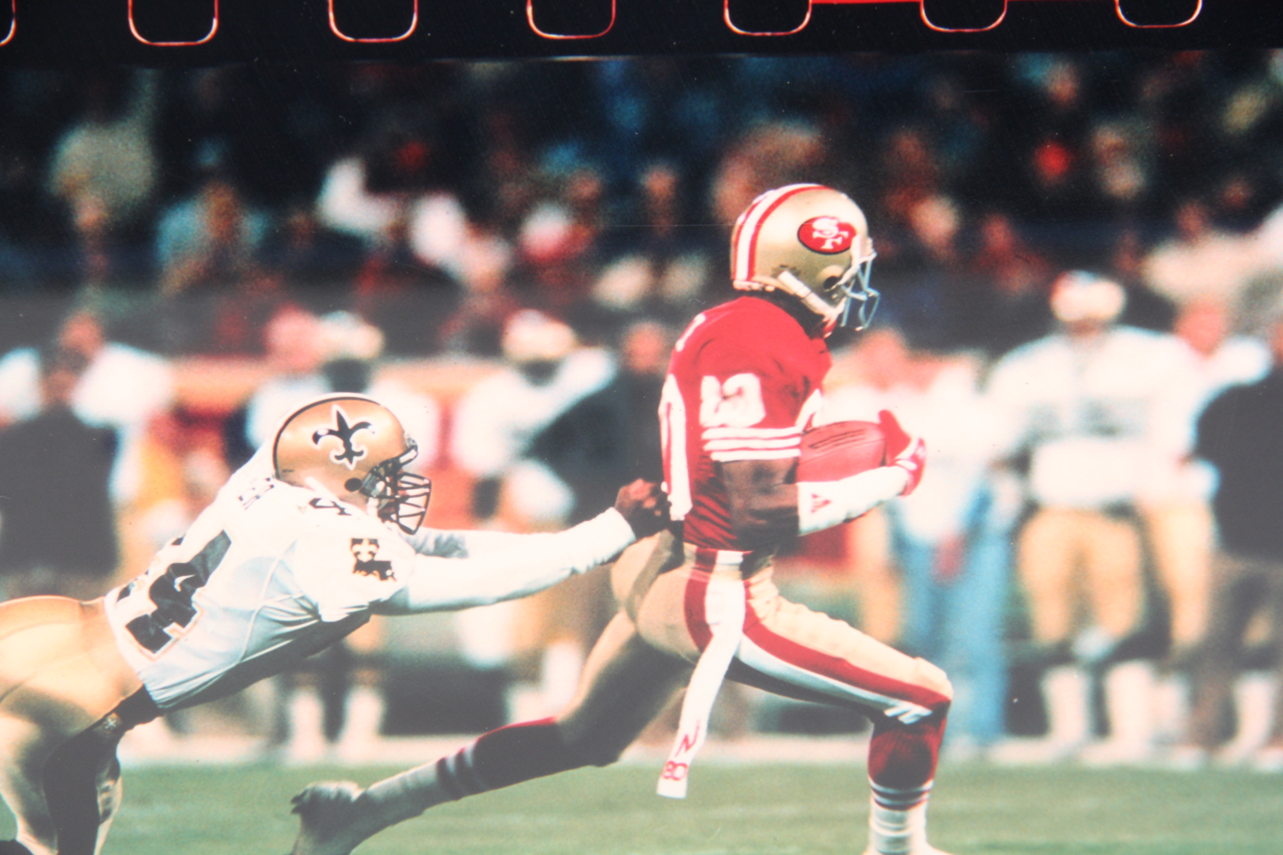 Jerry Rice Autographed Film Strip Photograph
