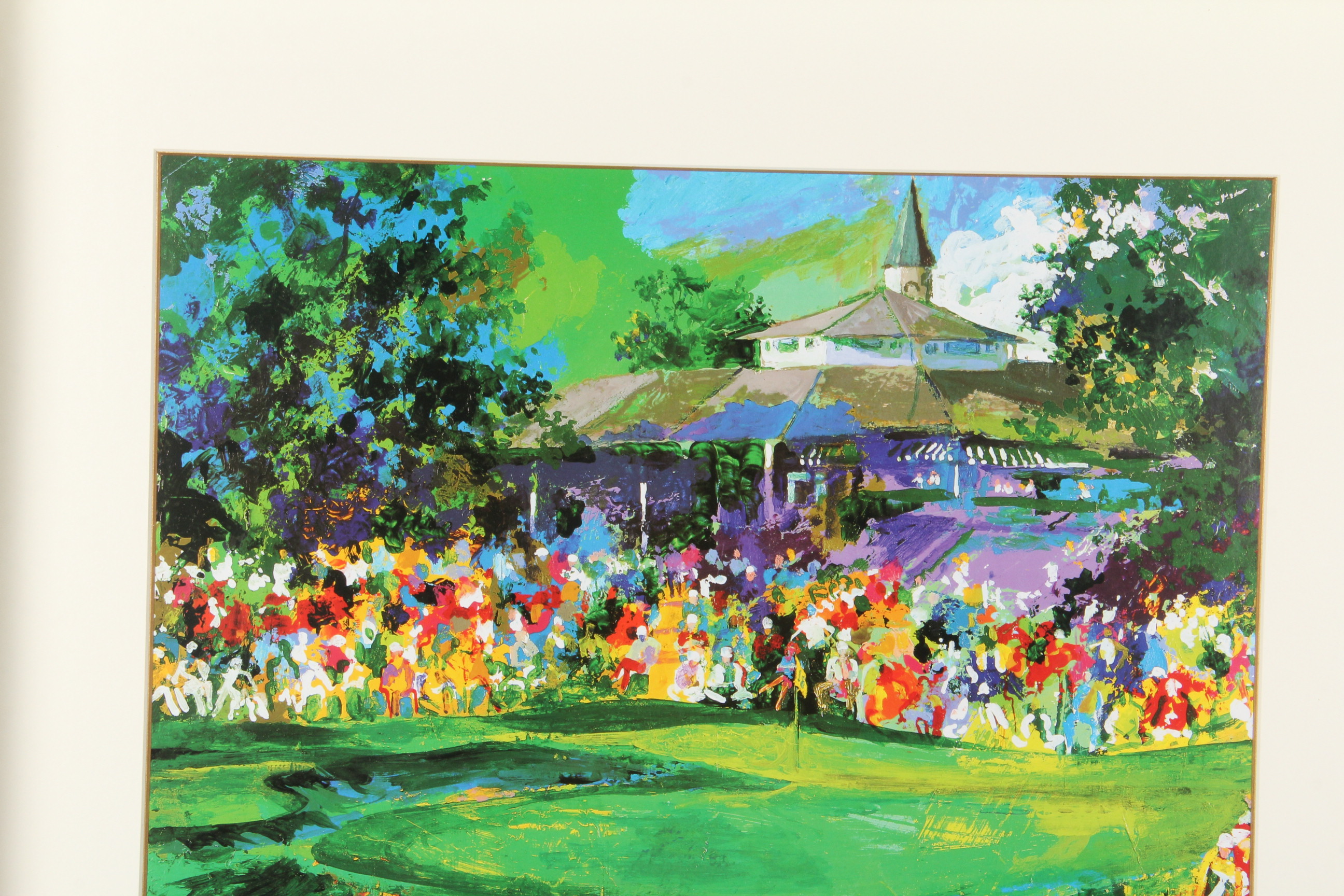 LeRoy Neiman "PGA Championship 2000" Serigraph Framed with Signed Golf Ball