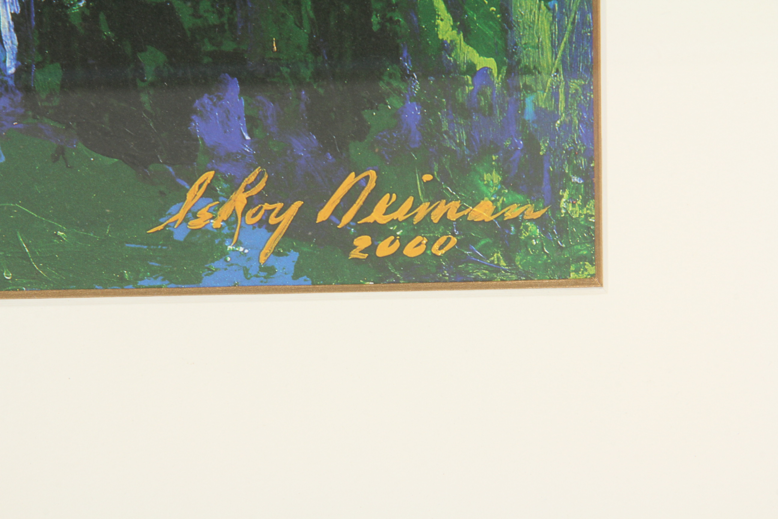 LeRoy Neiman "PGA Championship 2000" Serigraph Framed with Signed Golf Ball