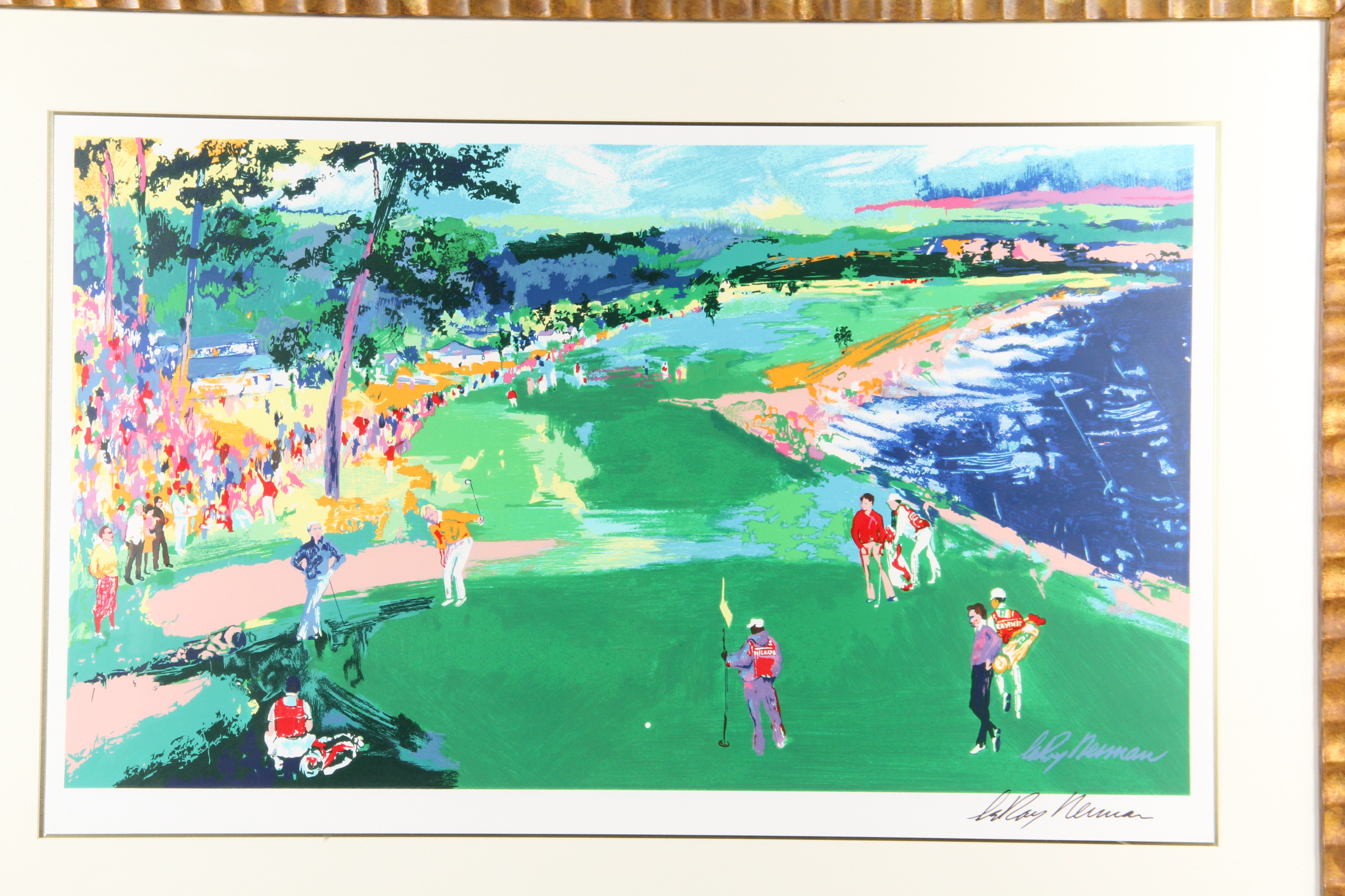 LeRoy Neiman Signed Golf Course Serigraph