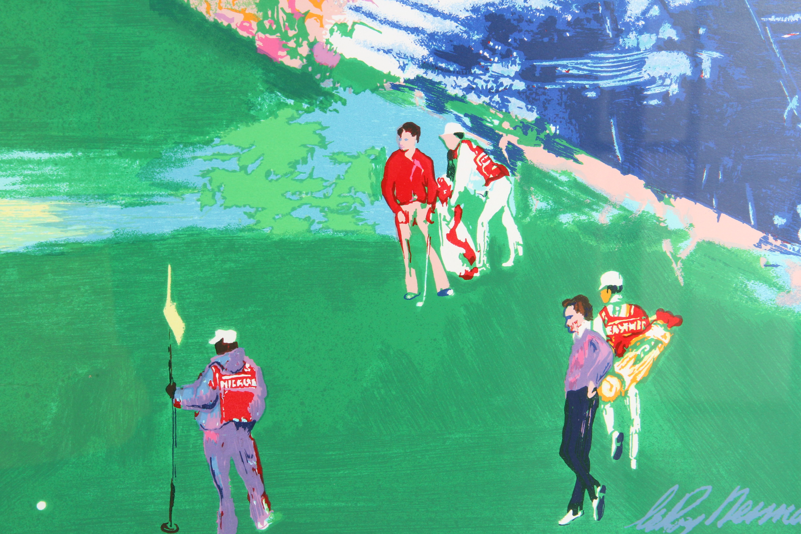 LeRoy Neiman Signed Golf Course Serigraph