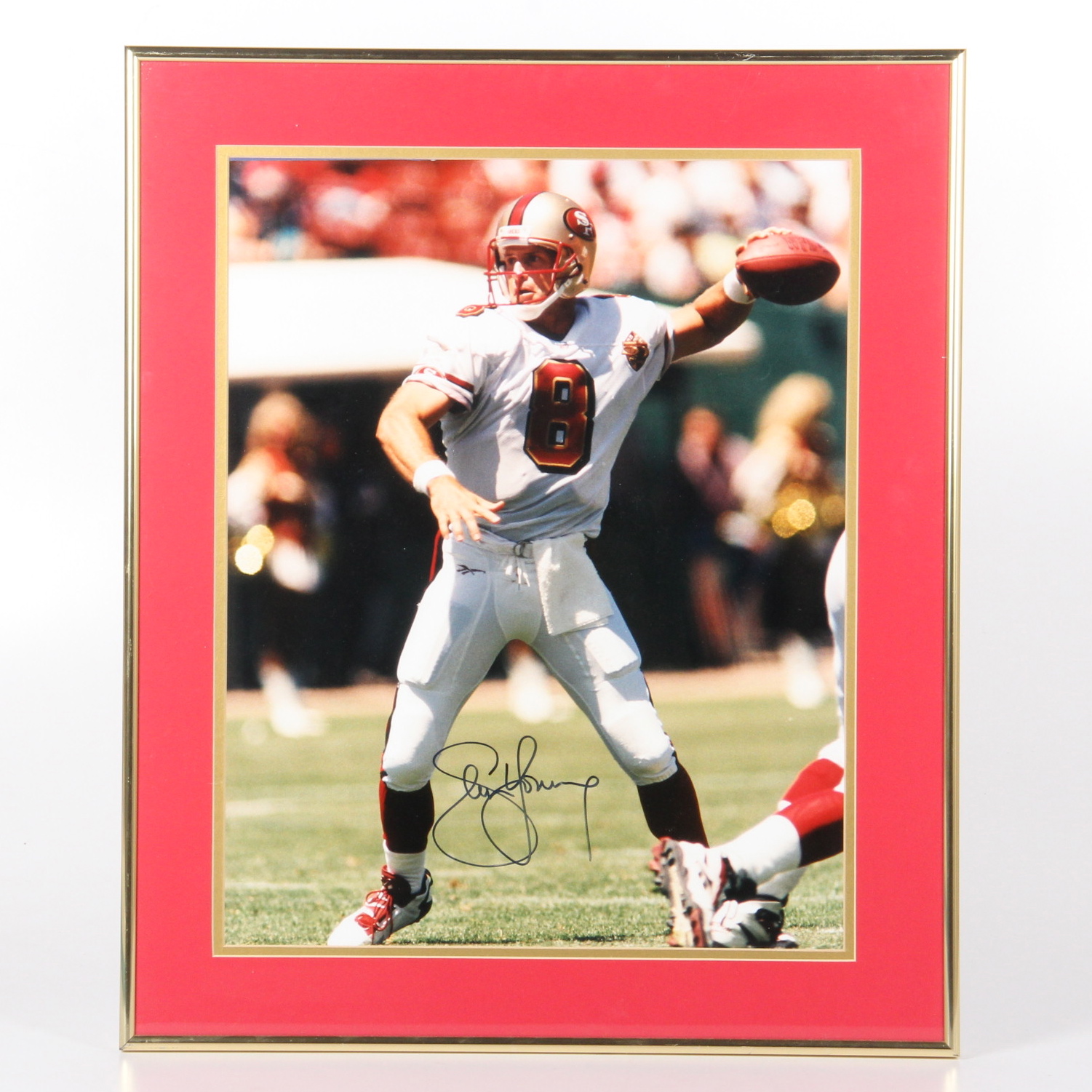 Steve Young Autographed Framed Poster