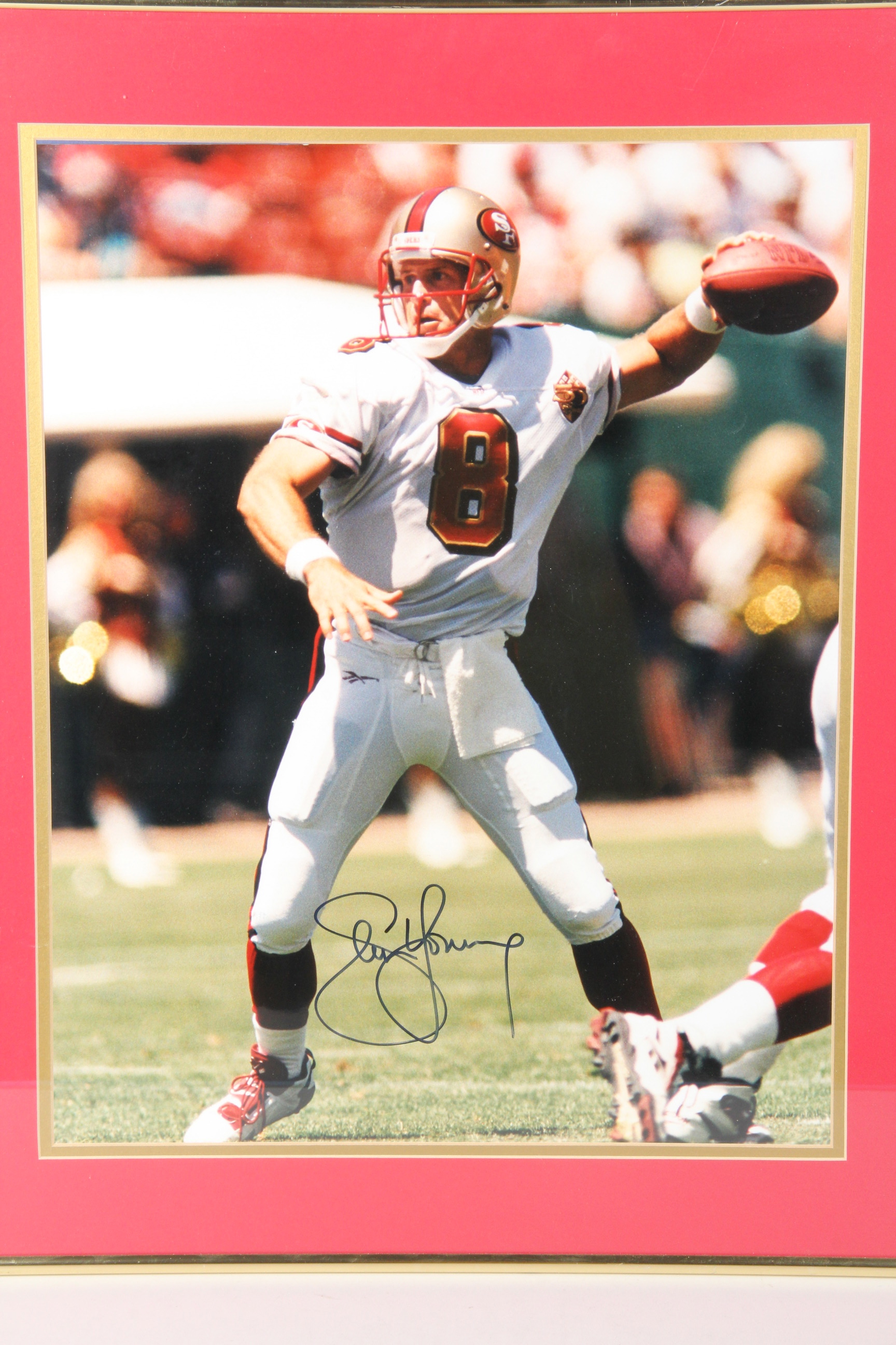 Steve Young Autographed Framed Poster