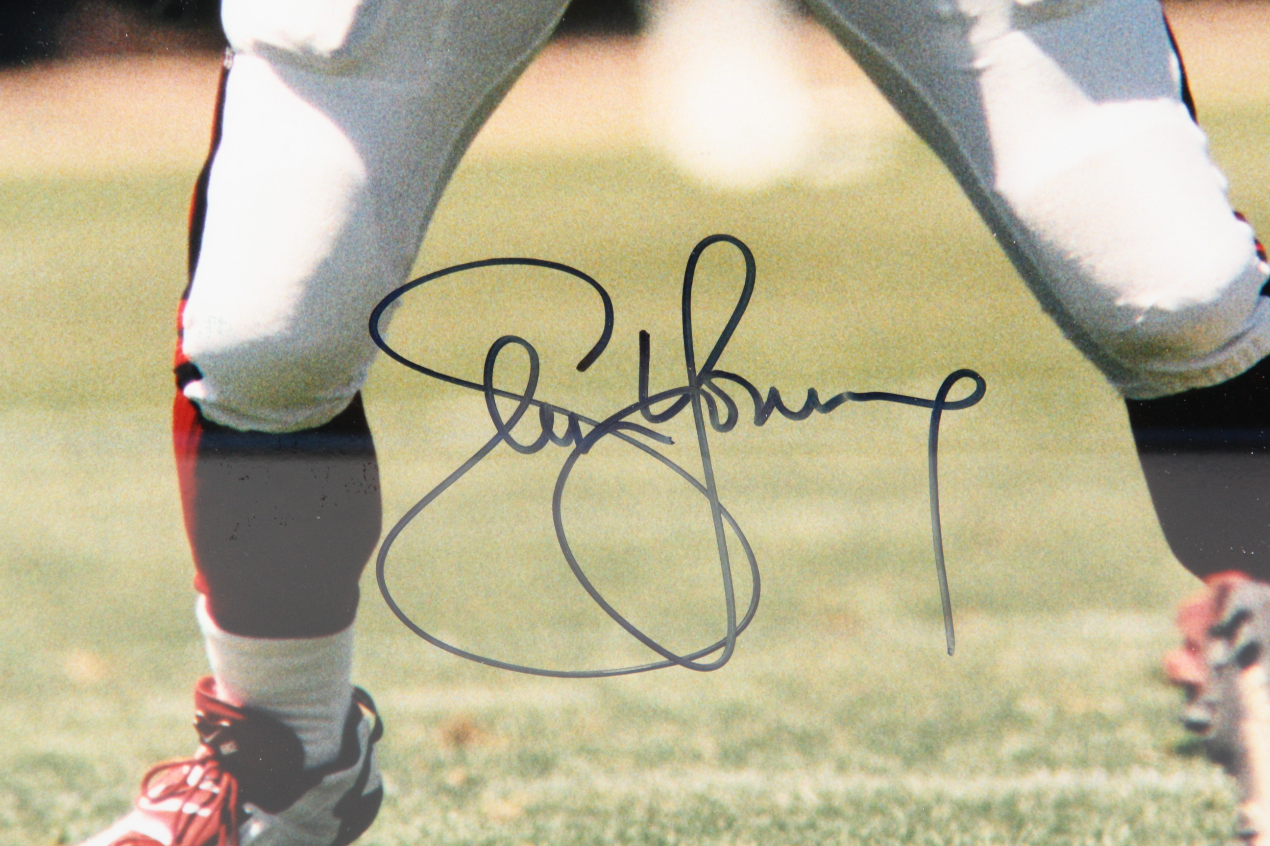 Steve Young Autographed Framed Poster