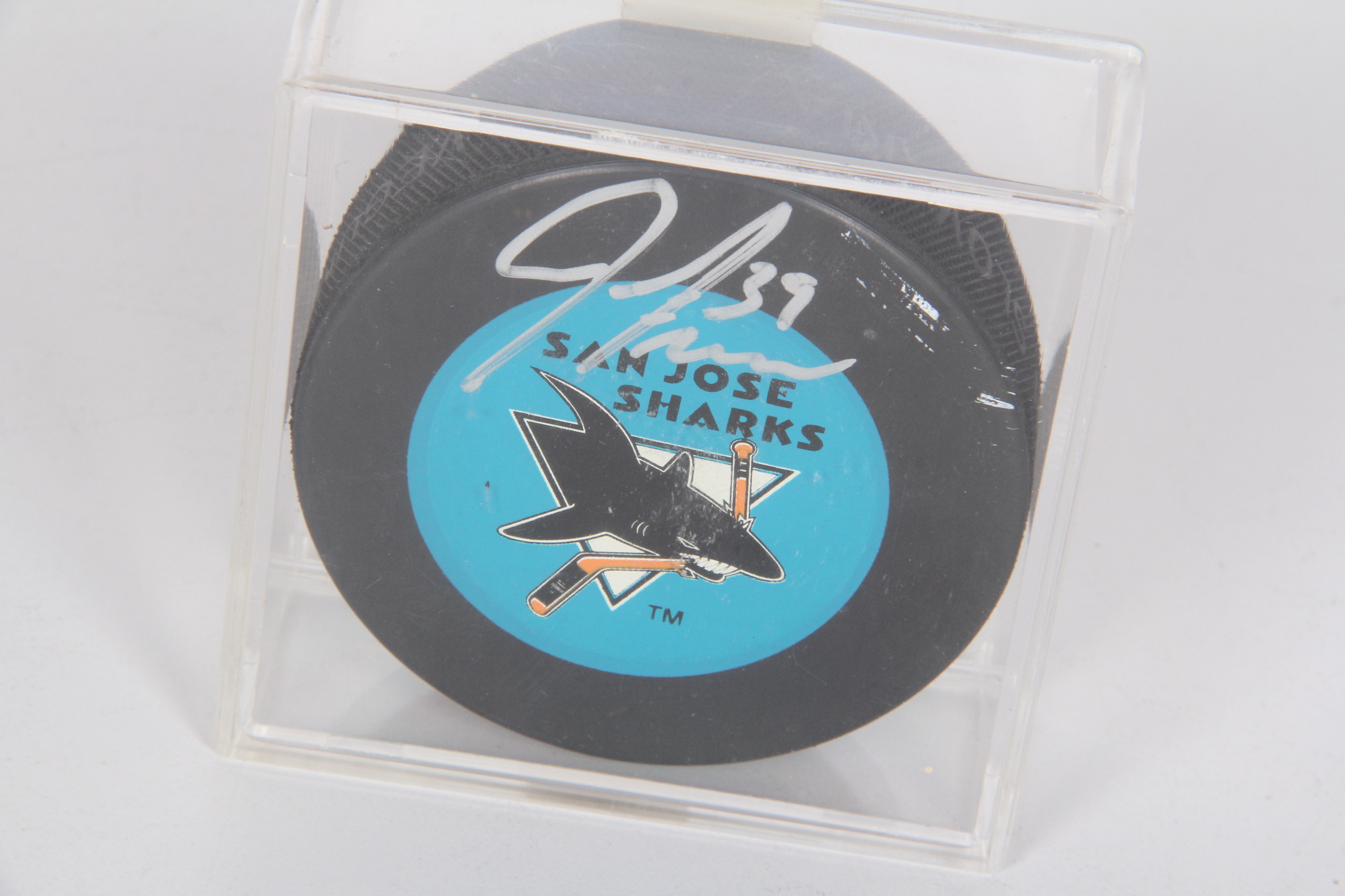 Autographed San Jose Sharks Hockey Pucks