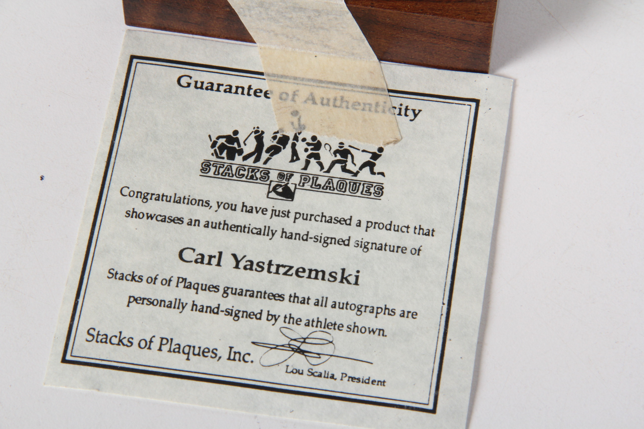 Carl Yastrzemski Autographed Baseball with CoA