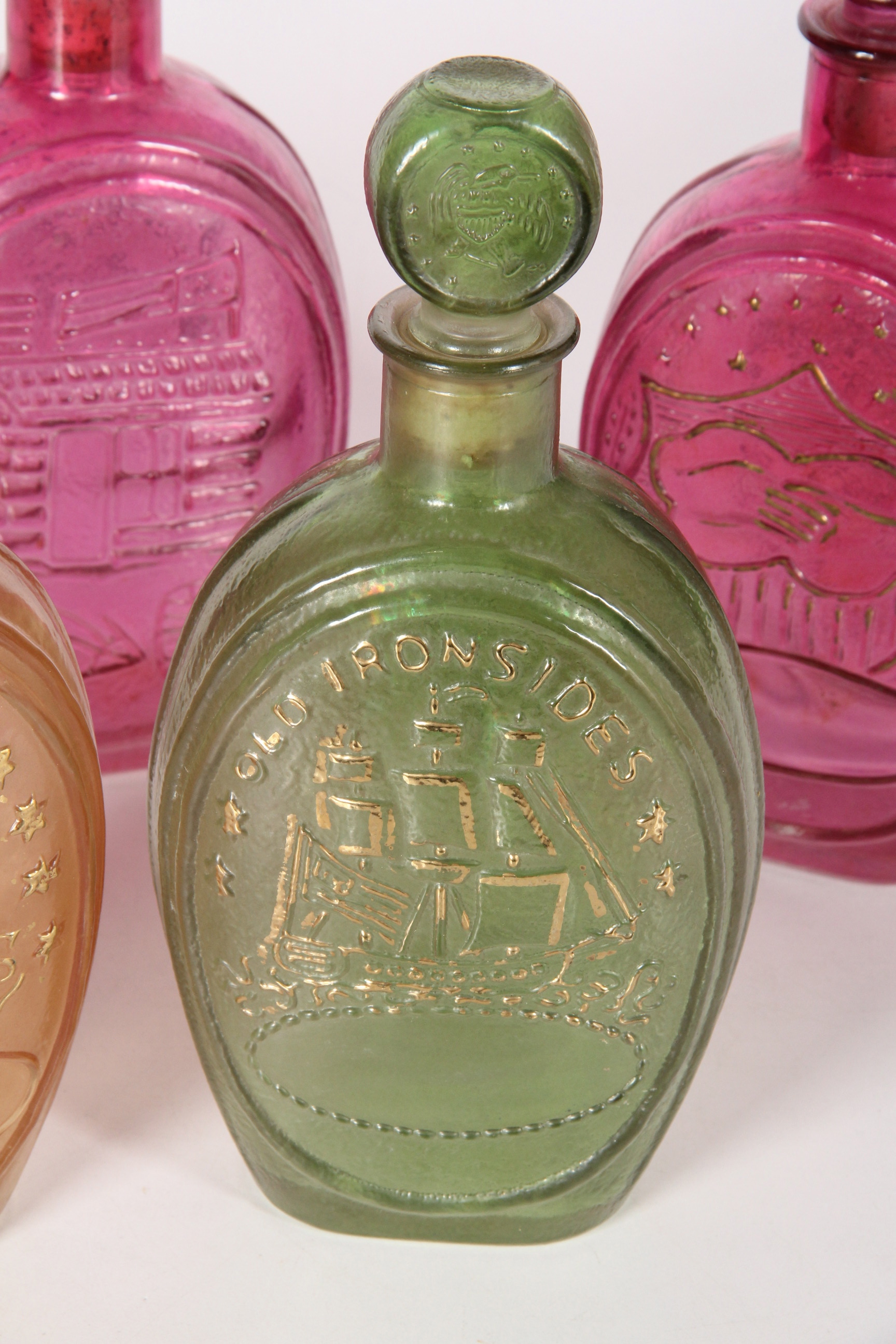 A Collection of Vintage Ezra Brooks Whiskey Decanters
