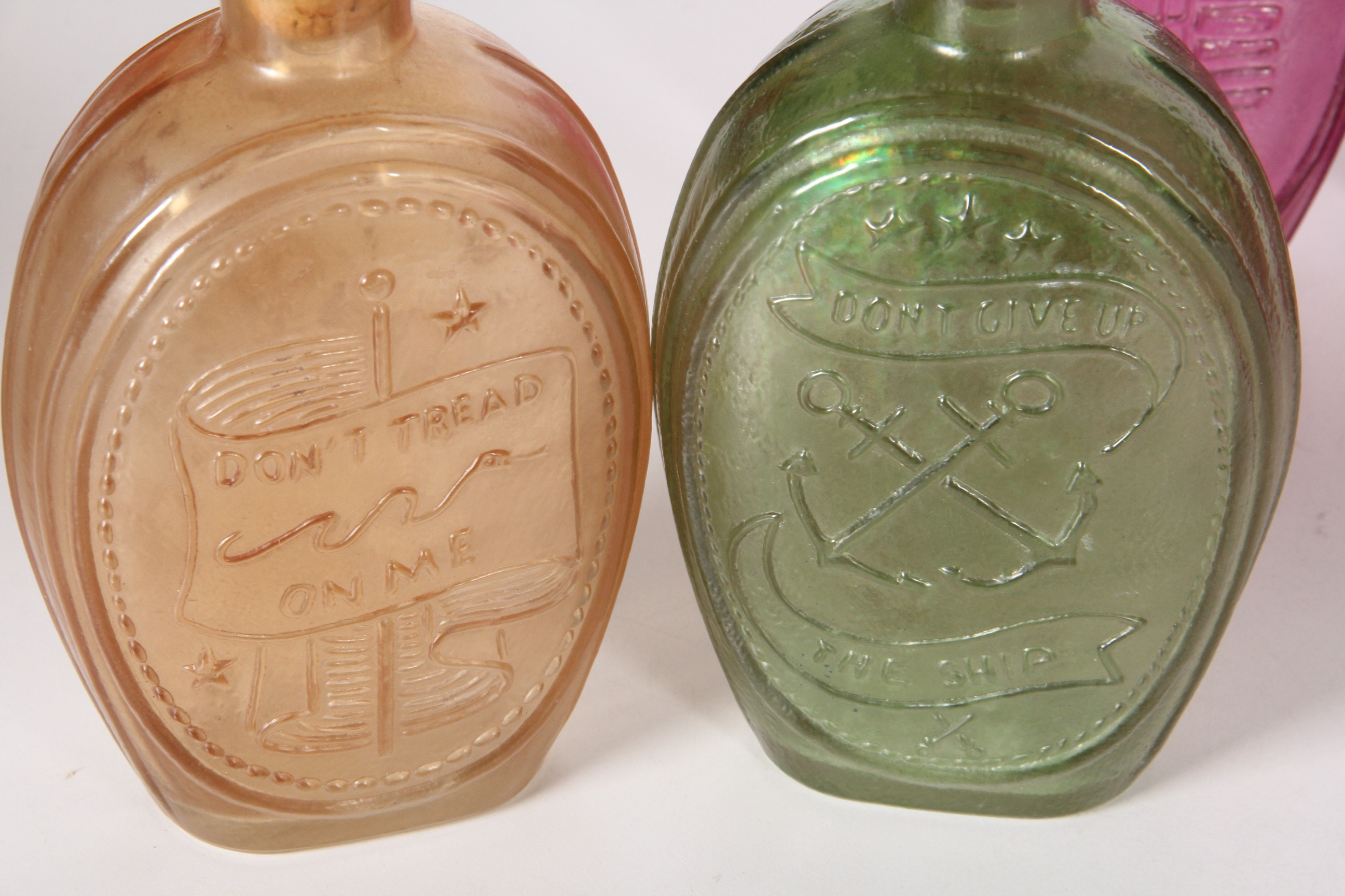 A Collection of Vintage Ezra Brooks Whiskey Decanters