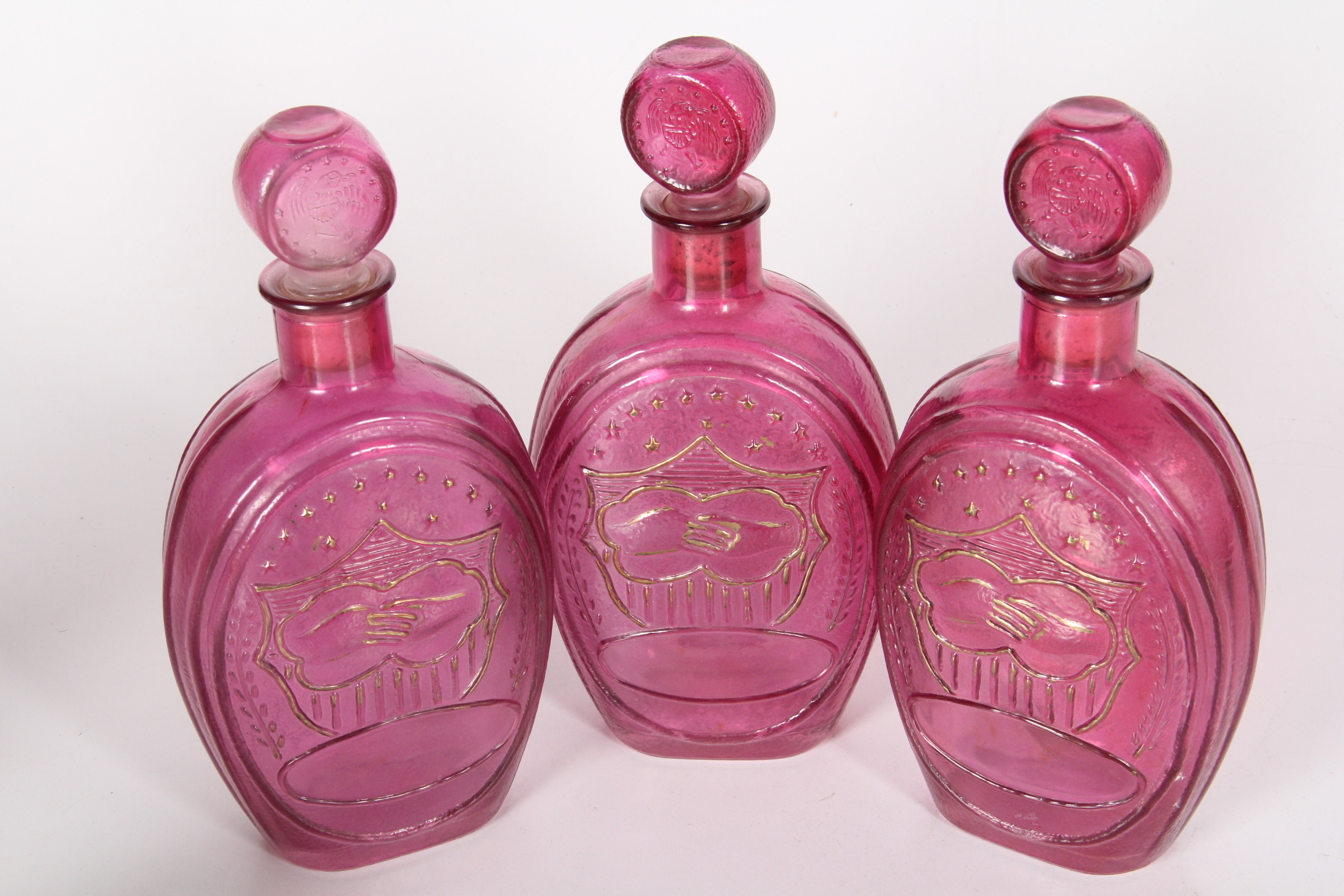 A Collection of Vintage Ezra Brooks Whiskey Decanters