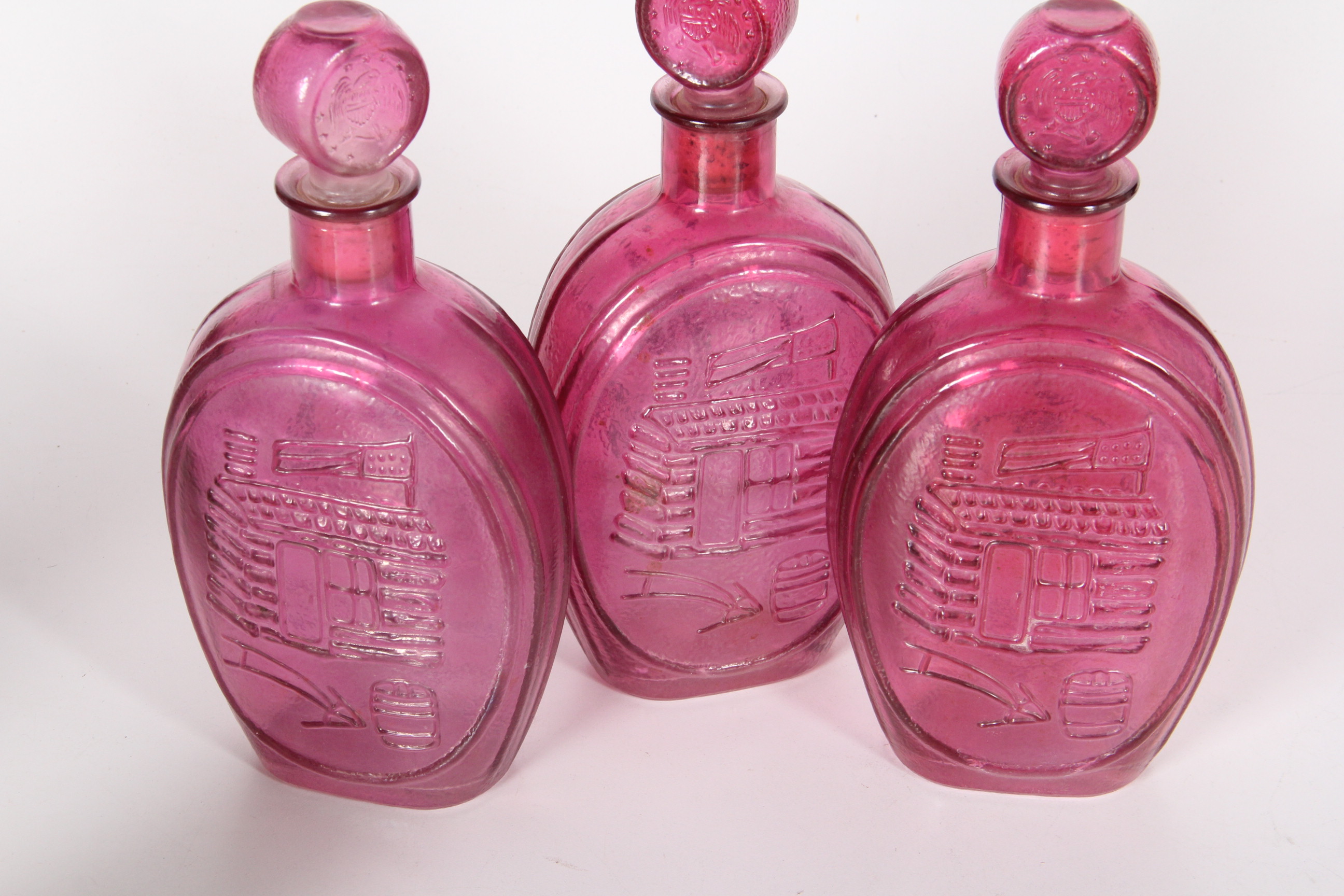 A Collection of Vintage Ezra Brooks Whiskey Decanters