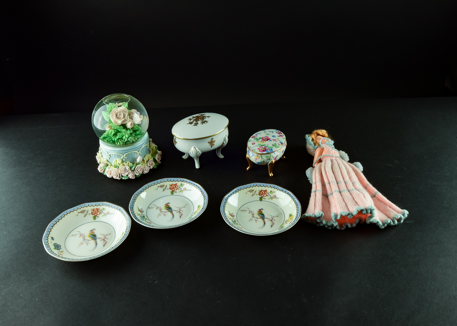 Collection of Decorative Boxes and Limoges Plates